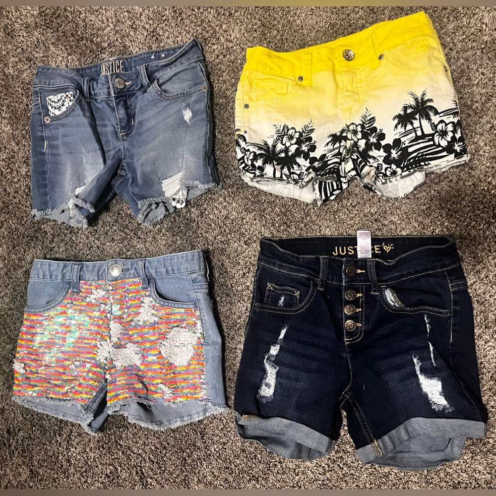 Justice Girls Sz 10 Shorts